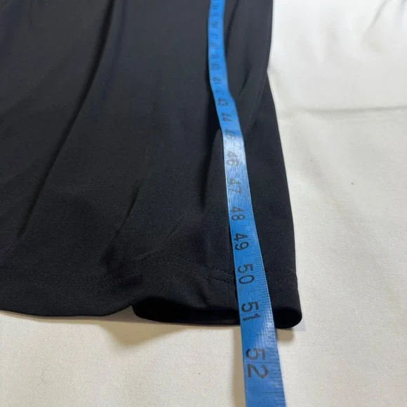 Fredericks of Hollywood Size 8 Black Slip Maxi Dress Backless Chain Whimsygoth - Picture 7 of 8